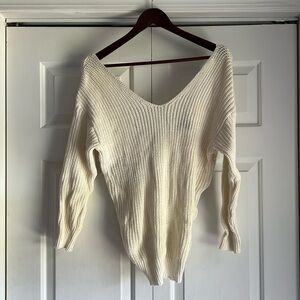 Twisted Back Sexy Sweater
